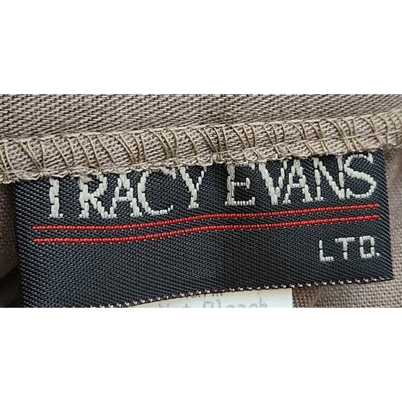 Tracy Evans Light Brown Tan Pleated Mini Skirt 9 Juniors Lightweight Soft Flowy - Picture 3 of 4